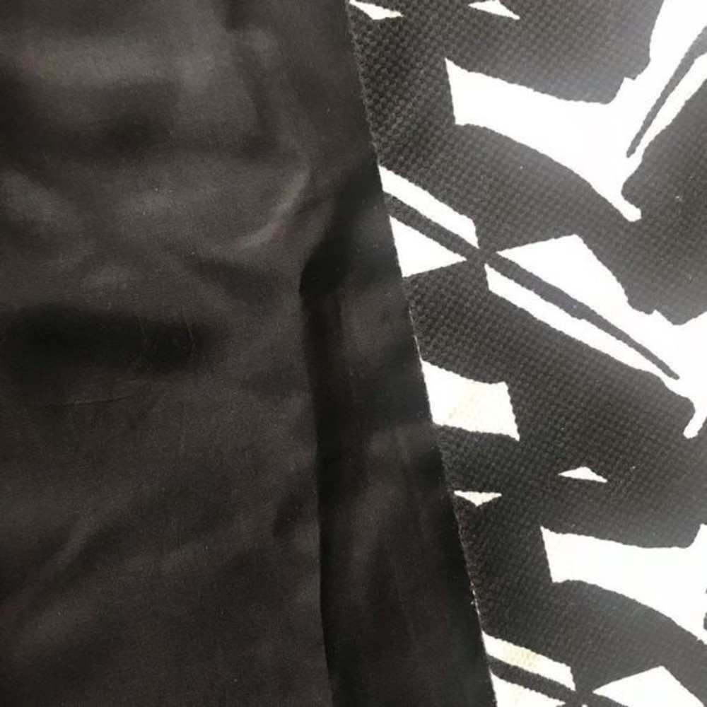 PREMISE Jacket 3/4 Length Sleeve Black & White Open Front Lined Size 8 - Picture 5 of 6